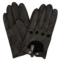 Harssidanzar мужские кожаные перчатки для вождения без подкладки - Цвет: Black pro(lambskin)