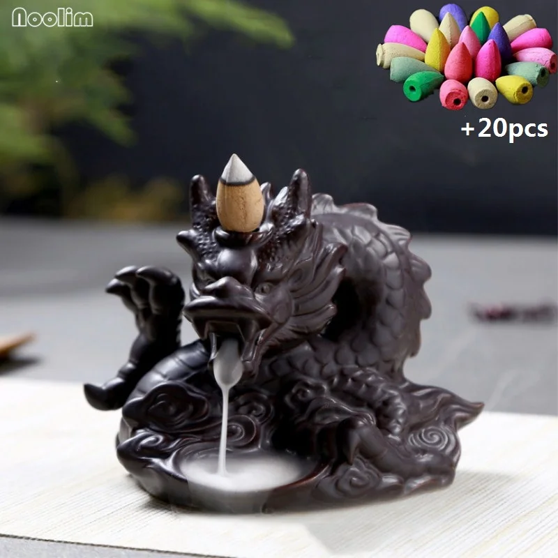 Традиционный китайский держатель для благовоний с изображением дракона