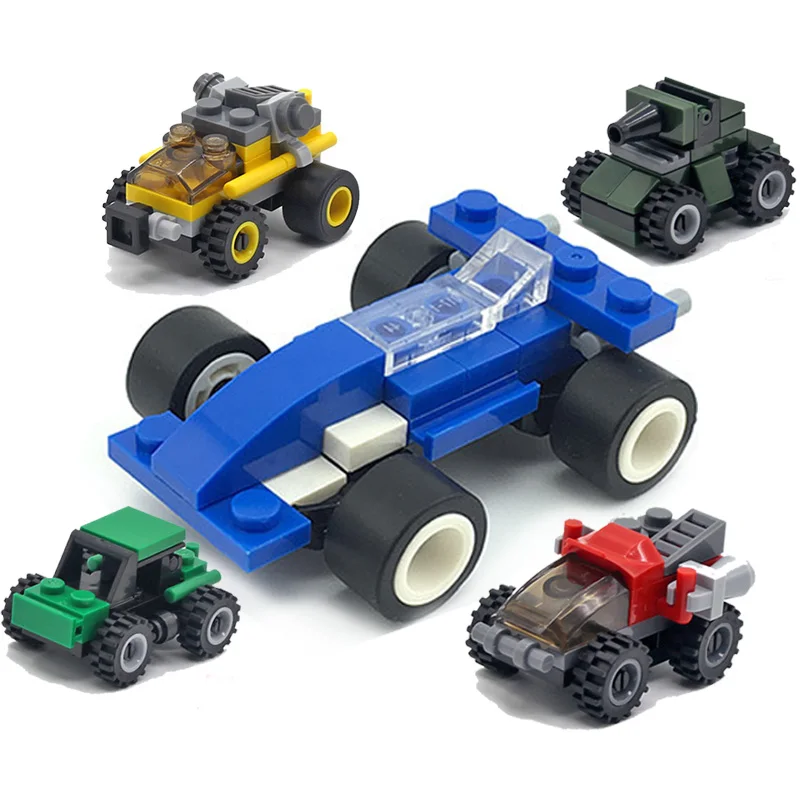 Подарок для детей! Популярный детский сад игрушка здание bocks гоночный автомобиль