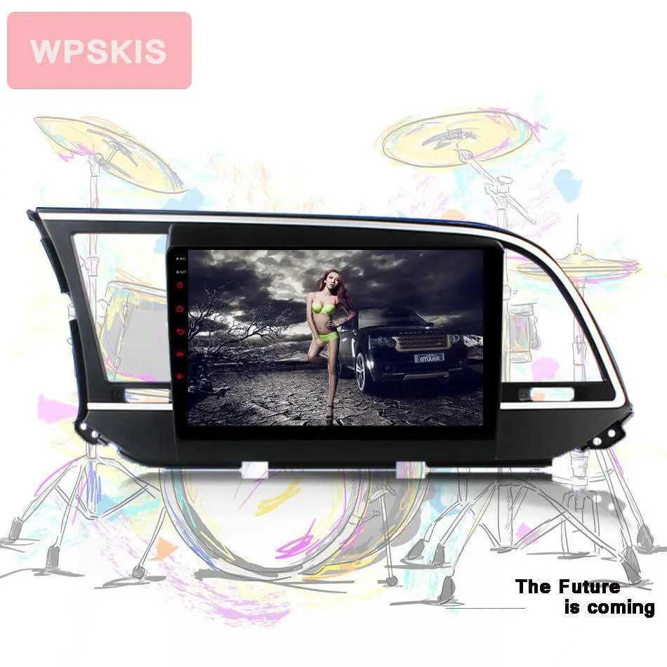 8 Android 10 0 6 + 128G автомобильный DVD плеер GPS навигация головное устройство для Hyundai Elantra