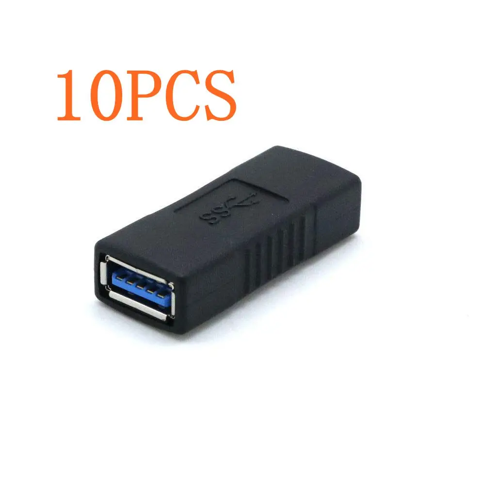 10 шт USB3.0 Женский адаптер USB 3 0 удлинитель Кабельный соединитель мост разъем Пол