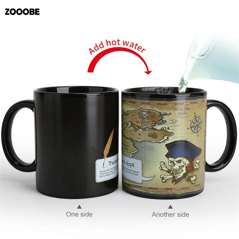 ZOOOBE кофейная кружка для молока Пиратская Карта керамическая