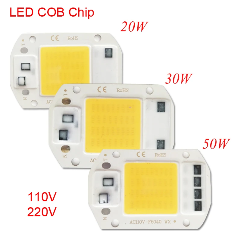20 Вт 30 50 белый оптовая продажа AC110/220 В светодиодный чип смарт IC драйвер