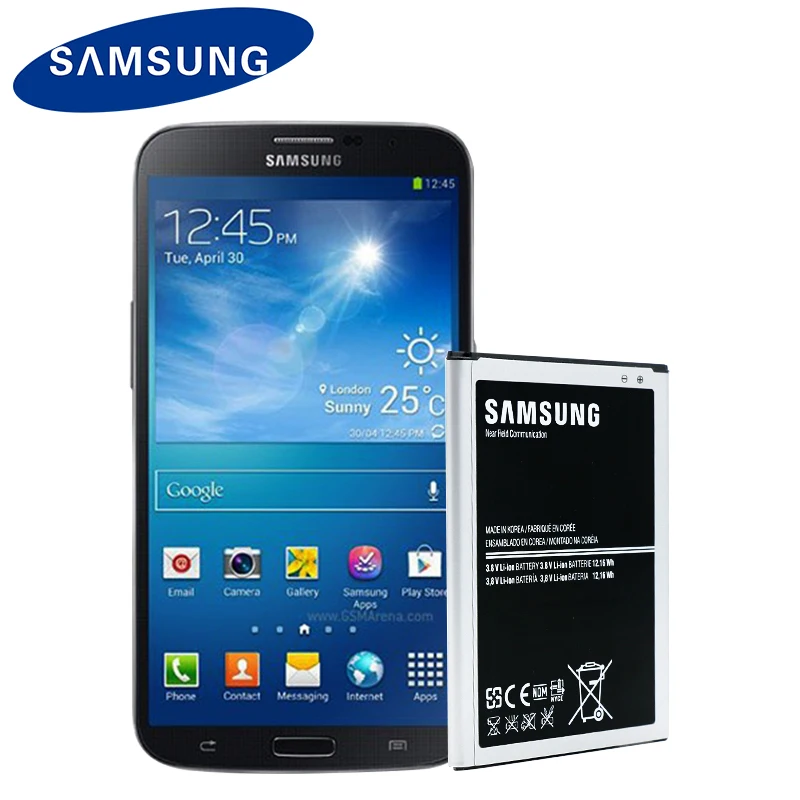 Samsung 100% Новый оригинальный Батарея для samsung Galaxy Mega 6 3 i9200 i527 i525 I9205 P729 T2556 L600 B700BE 3200