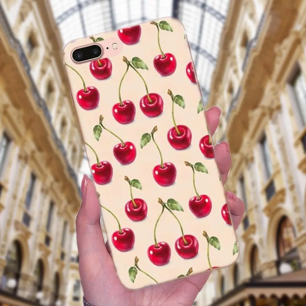 Зеленый фрукт вишни для Galaxy J1 J2 J3 J330 J4 J5 J6 J7 J730 J8 2015 2016 2017 2018 mini Pro|Бамперы| |
