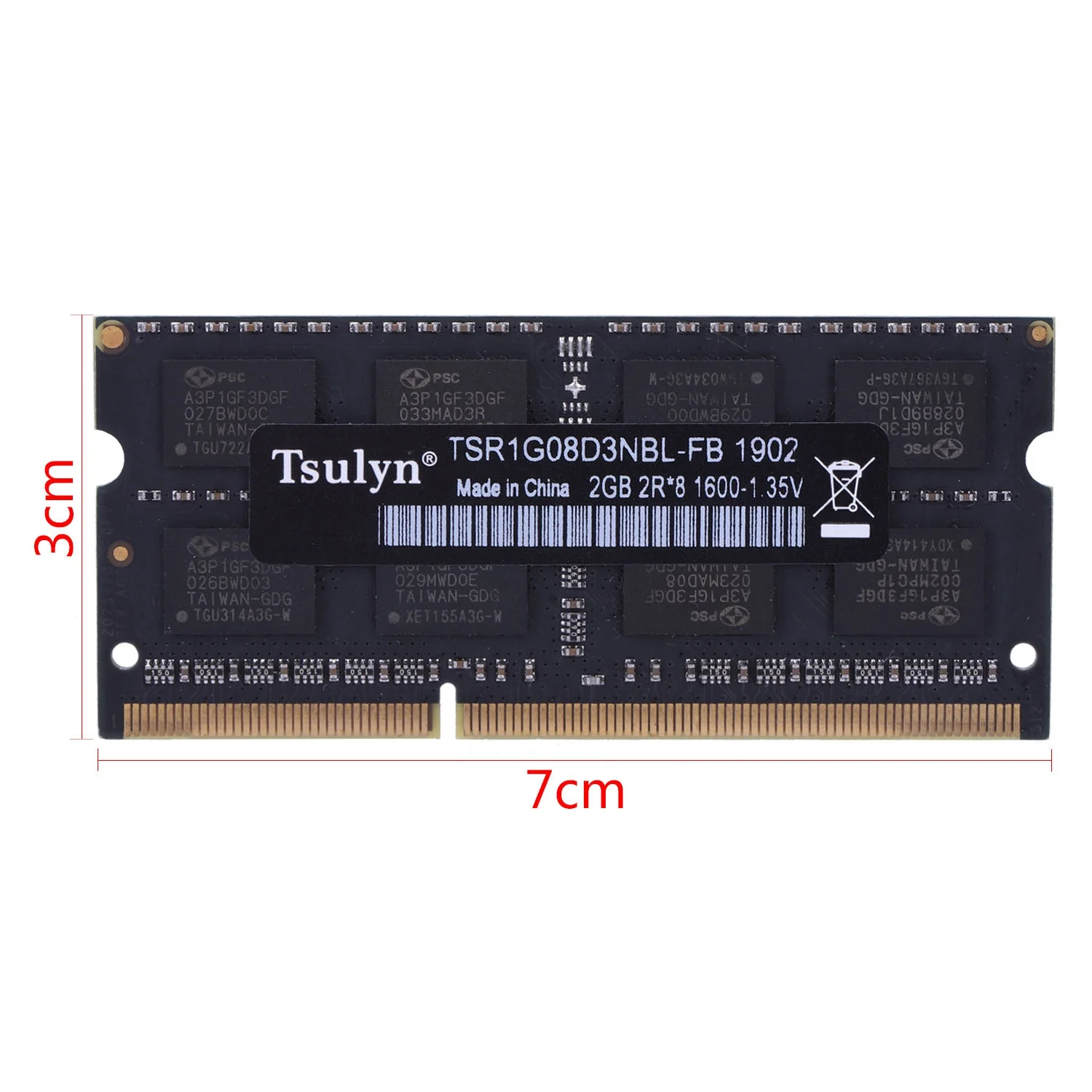 Tsulin DDR3 DDR3L ноутбук Sodimm Ram ноутбук память