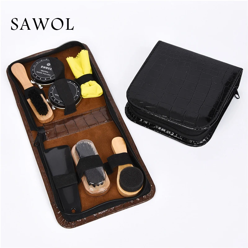 8 шт./с набор для ухода за обувью кожаная обувь обуви тканевые кожаные ботинки