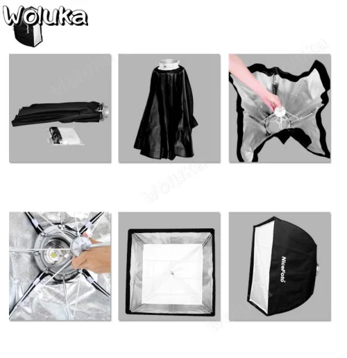 Umbrella stand type outside shooting studio flash soft light box K-60x60cm photographic equipment CD50 T08 | Электроника