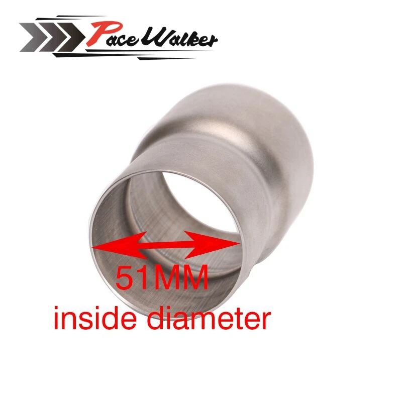 Бесплатная мм доставка 51 до 60 конвертер адаптер из нержавеющей стали мотоцикл