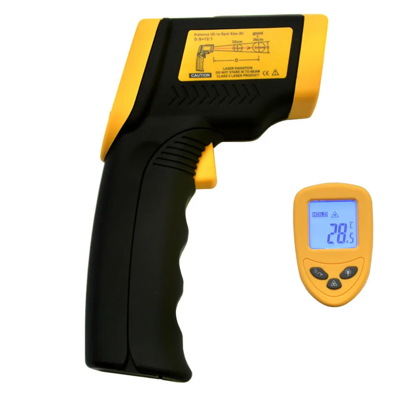 DT-8380 лазерный ЖК-цифровой инфракрасный термометр пистолет точка-50 ~ 380 градусов