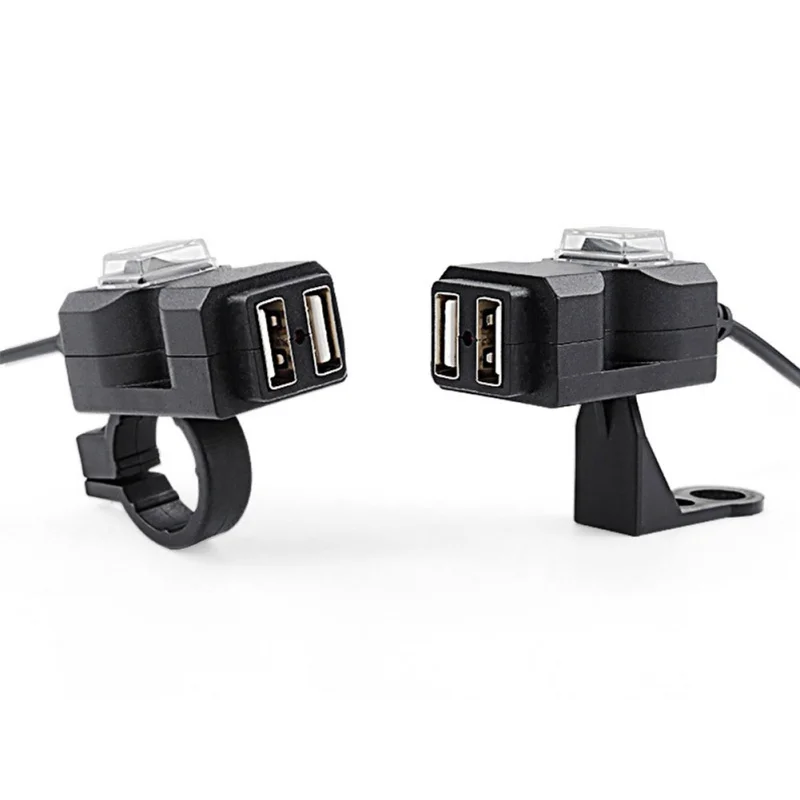 Двойной USB-порт водонепроницаемое зарядное устройство на руль мотоцикла адаптер