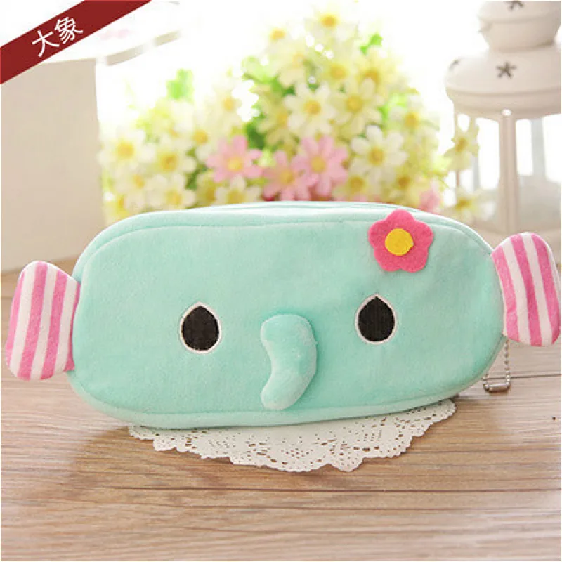 1 шт. kawaii Плюшевые Карандаш Чехол в виде симпатичного слона узор офисные студенческие Карандаш Чехол s школьные принадлежности ручка коробка Astuccio Scuola