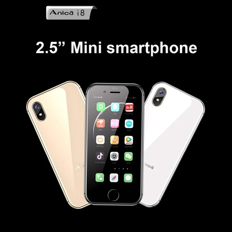 В наличии! Горячая Распродажа Anica i8 мини телефон на базе Android GSM WCDMA абсолютно новый