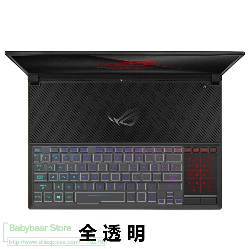 clear Для ASUS ROG Zephyrus GX501GI GX501GI GX501 GX531GS GX531GM GX531G 15,6 дюймовый силиконовый защитный чехол для клавиатуры ноутбука - Цвет: clear