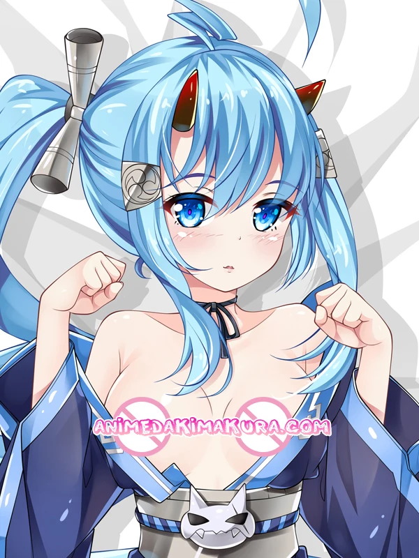 Аниме девушка обнимающая подушка для тела чехол-накладка с принтом Азур Лейн