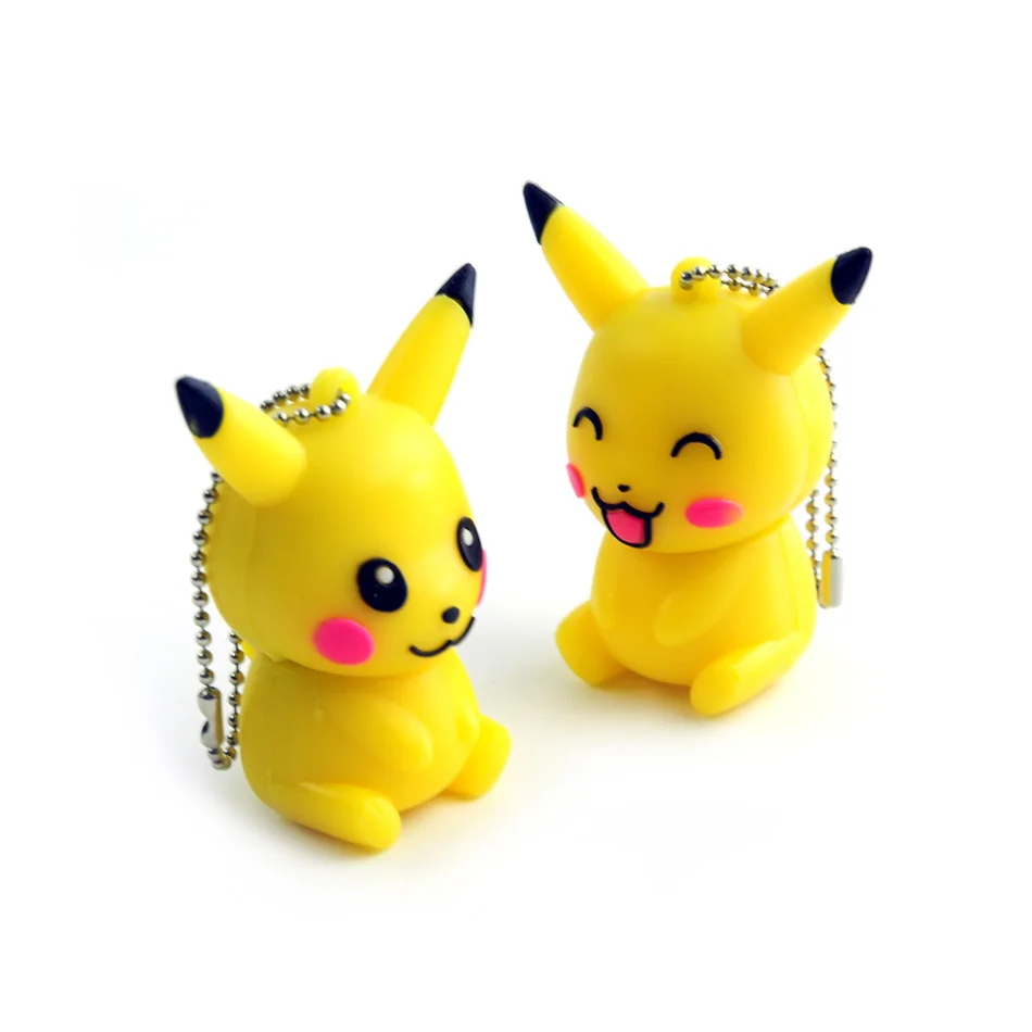 Новый мини флеш накопитель Pokemon Pikachu Подарочный 8 ГБ 16 32 64 брелок с мультяшным