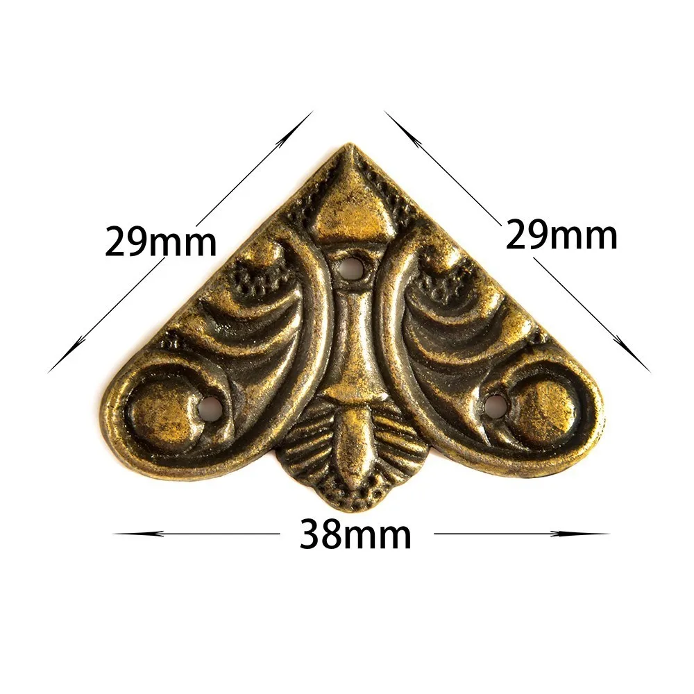 12 шт антикварная коробка угловая Защитная винтажная Ювелирная деревянная