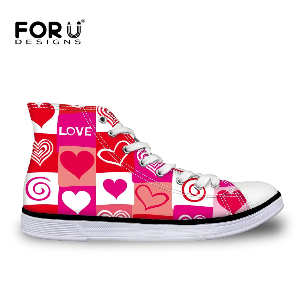 Женские холщовые кроссовки FORUDESIGNS с высоким берцем осенняя повседневная женская