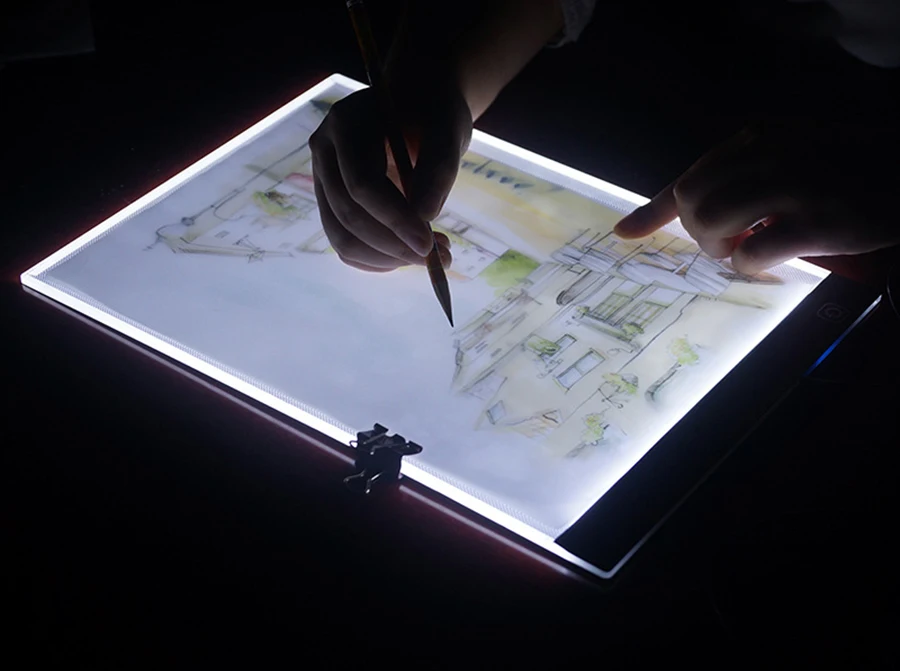 Computer USB A4 LED Artist Thin Art Stencil Drawing Board Light Box Tracing Table Pad Supports power supply bank |