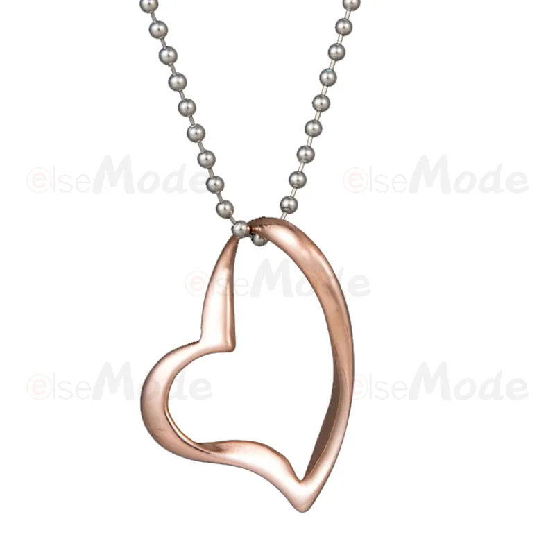 Модное ожерелье ELSEMODE с подвеской в виде сердца цепочка из нержавеющей стали