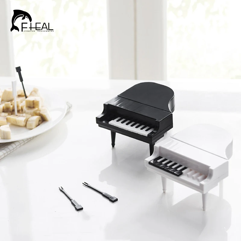 FHEAL 10 шт./компл. Творческий пианино Моделирование плоды вилкой экологичный АБС