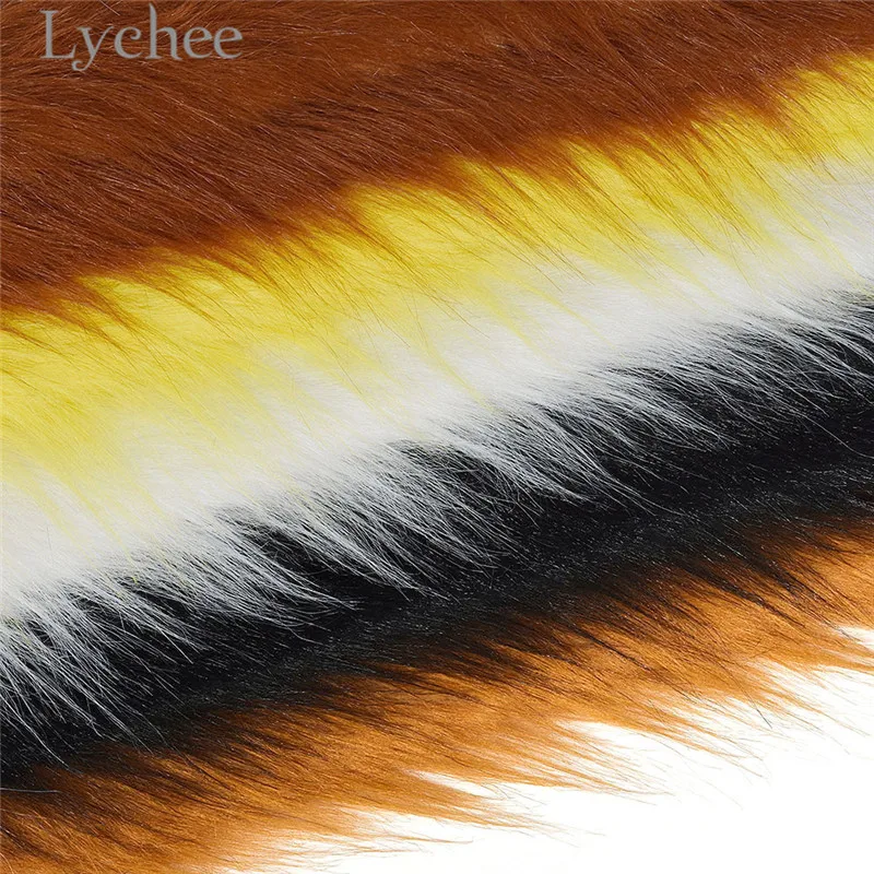 Плюшевая игрушечная ткань Lychee Life 50 см x 175 высококачественная из искусственного