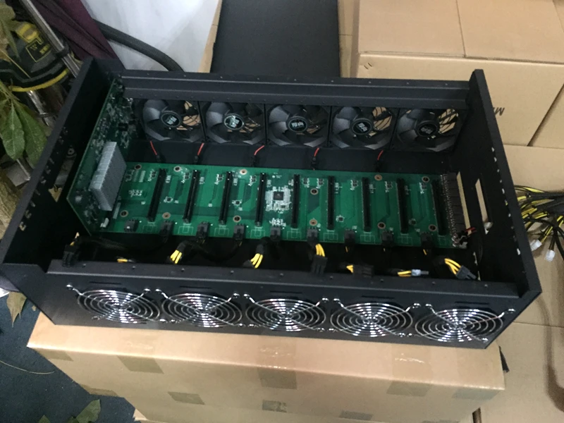 Чехол для майнинга, рамка для ПК, USB miner rig, серверная стойка PCIE 16x, материнская плата BTC XMR для P106 RX470 480 RX 570 580 gtx 1060 9, видеокарта