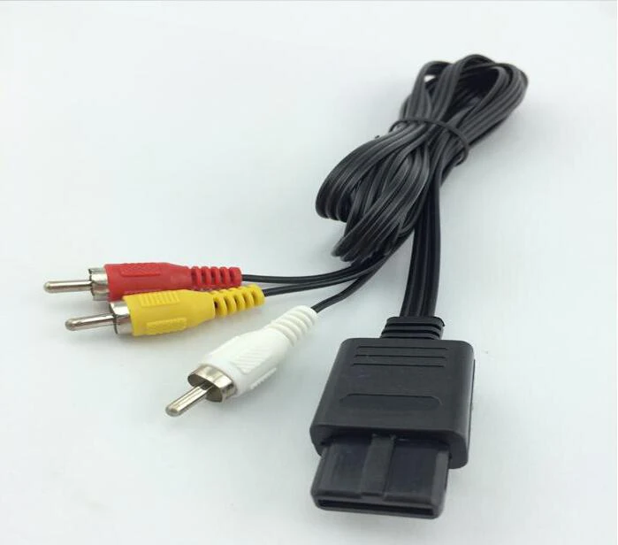 1 8 м 6 футов AV TV 3RCA 3 rca видео шнур кабель для игрового кубика/для SNES gameccube/для Nintendo N64