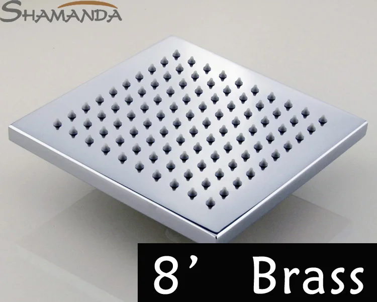 Бесплатная Доставка Латунь В Стену Кран Для Ванны и Душа Chrome 8 &quotКвадрат Осадков