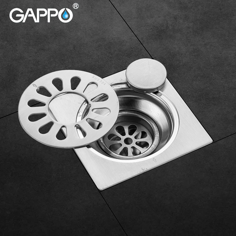 GAPPO дренаж анти-запах из нержавеющей стали для ванной комнаты душевой сток в полу
