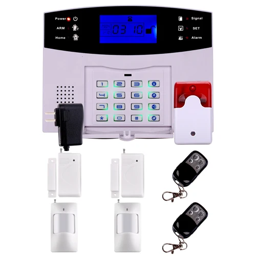 Option3 Беспроводная домашняя GSM система охранной сигнализации DIY Kit приложение управление с автоматическим циферблатом детектор движения датчик охранной сигнализации комплект системы - Цвет: Option3