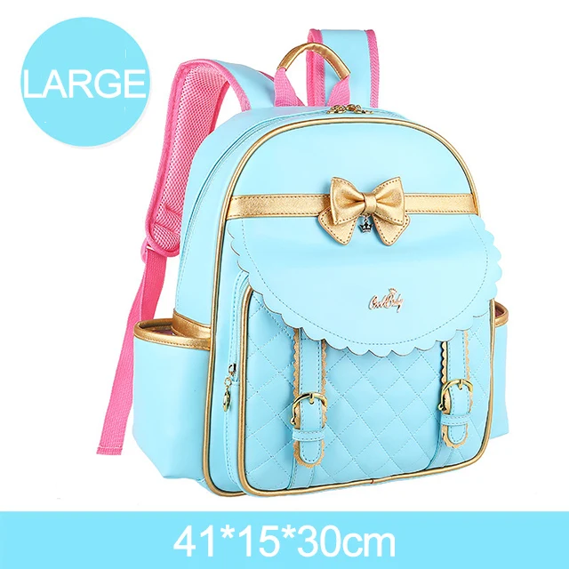 Blue Large Ортопедический рюкзак, детские школьные сумки для девочек, детские рюкзаки 1-3-6 класса, Студенческая сумка для книг Mochila Infantil, рюкзак принцессы - Цвет: Blue Large
