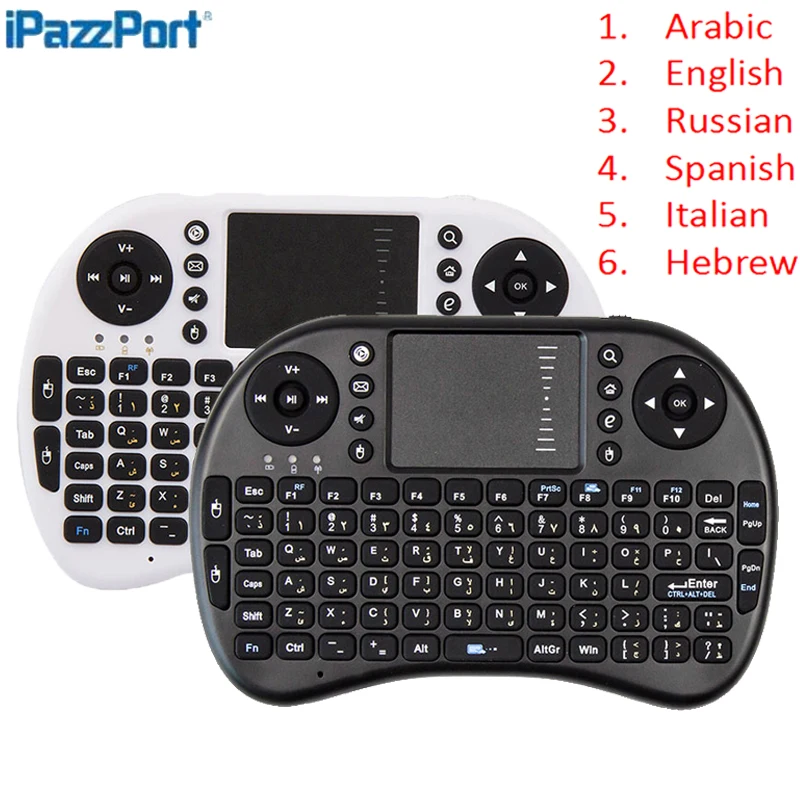 Оригинальный i8 иврит Arabic Русский Испанский итальянский + 2.4 ГГц Беспроводной