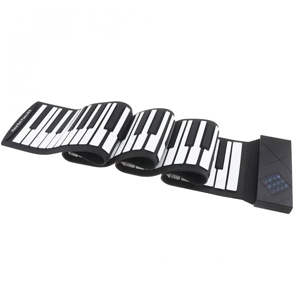 88 клавиш USB MIDI свернутый пианино электронный портативный силиконовый гибкий