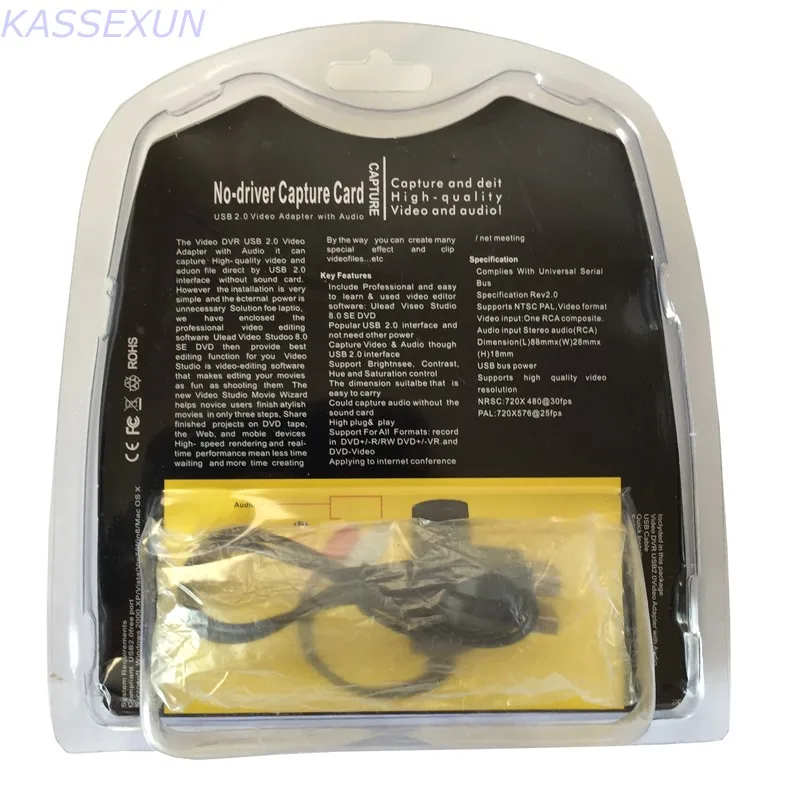 Новинка 2017 карта захвата аудио и видео UVC USB2.0 преобразует любое Аналоговое в