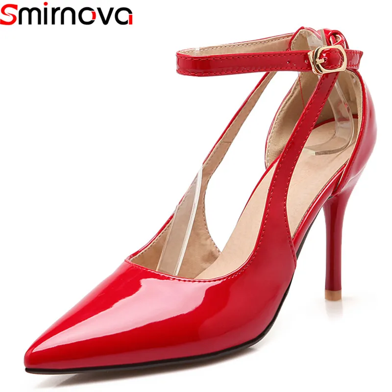 Smirnova/2018 г. весенне летние модные пикантные женские туфли лодочки с острым носком