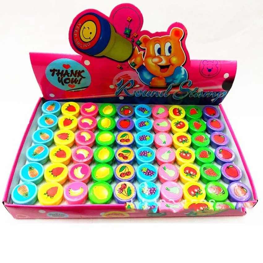 Детские пластиковые резиновые штампы с рисунком Смайла фруктов животных 60