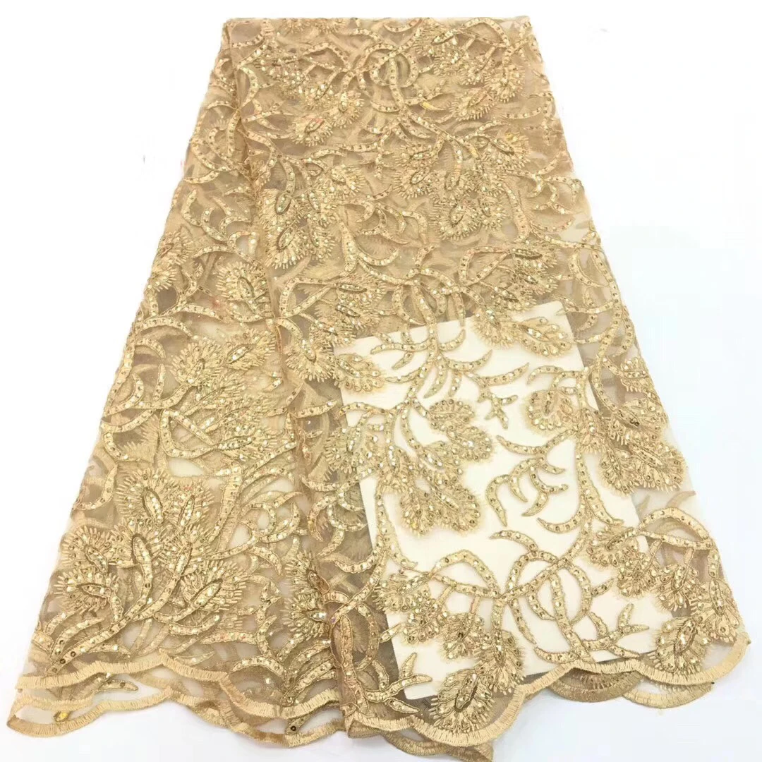 2019 Embroidery mesh tulLe lace fabric 5yards flower pattern african fabrics wholesale for wedding party CD31 | Дом и сад