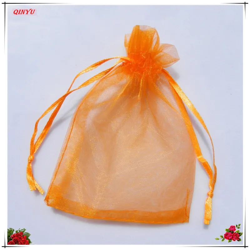 25 шт., 20x30, 25x35, 30x40, 35x50 см, тюлевые сумки из органзы, прозрачные Упаковочные сумки, свадебные подарочные мешки для конфет, товары для свадебной вечеринки 6Z