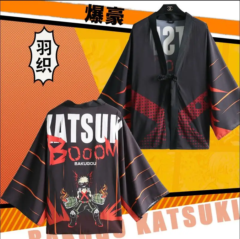 Одежда My Hero Academy Boku no футболки Green valley Midoriya izku Todoroki Shoto katsuki bakugo кимоно| |