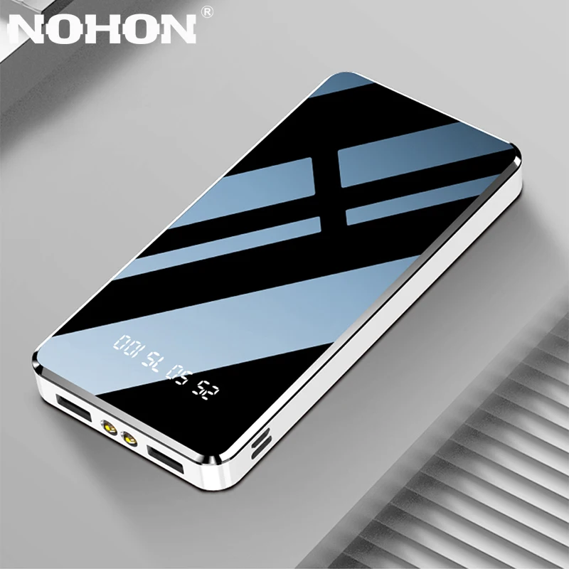 NOHON, 10000 мА/ч, портативное зарядное устройство, внешняя батарея для iPhone X, samsung, huawei, USB C, внешний аккумулятор, 10000 мА/ч, мини-повербанк