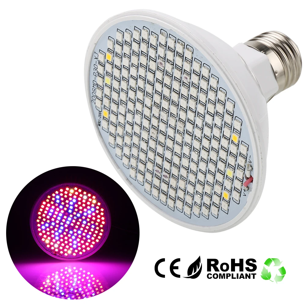 

ZjRight Full spectrum E27 Led plant grow light bulb indoor garden flower fruit veg greenhouse tent box plant grow light
