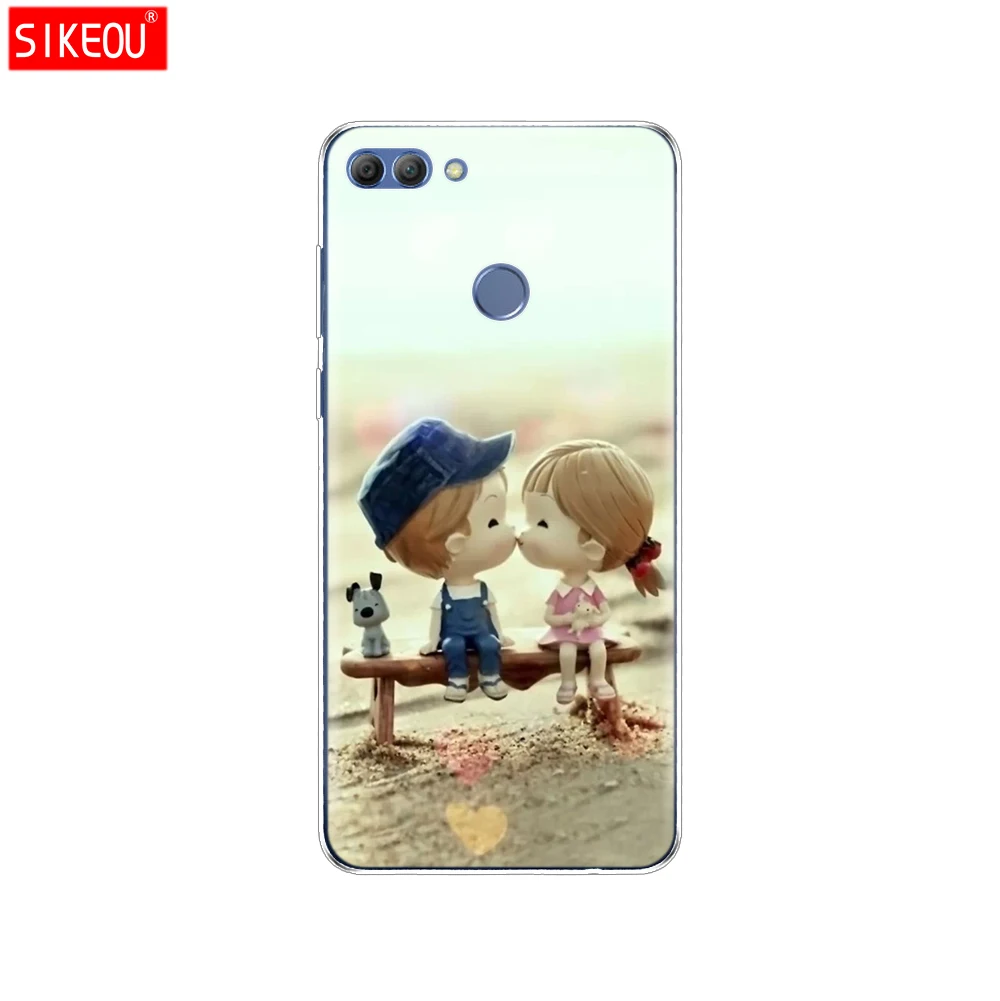 12088 Чехол для телефона huawei P smart Enjoy 7 S, Мягкий ТПУ силиконовый чехол на заднюю панель 360, полностью защитный прозрачный чехол с принтом - Цвет: 12088