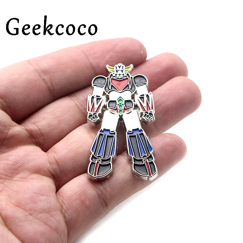 НЛО робот Grendizer 90s эмалированные булавки для металлические украшения для одежды Подарочная сумка рубашка шляпа рюкзак брошь со знаком отличия Значки для мужчин J0138