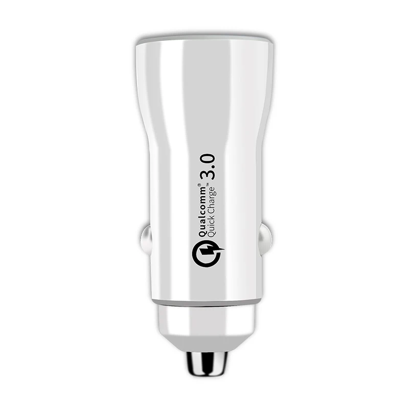 White Автомобильное зарядное устройство Quick Charge 3,0+ 3.1A USB быстрое зарядное устройство для Xiaomi Mi 9 iPhone X 8 huawei samsung S9 S8 QC 3,0 Автомобильное usb-устройство для зарядки телефона - Тип штекера: White
