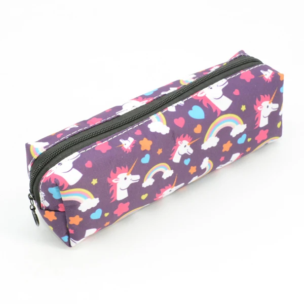 Карандаш кактус чехол Единорог школа Estojos De Escola Etui Карандаш Чехол Estuche Lapices милый Papelaria Escolar Школьные Инструменты Мультфильм - Цвет: B