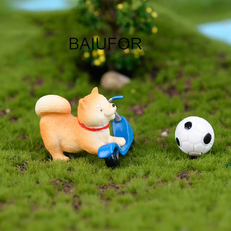 BAIUFOR миниатюрная искусственная Собака Kawaii Акита фигурки для террариума