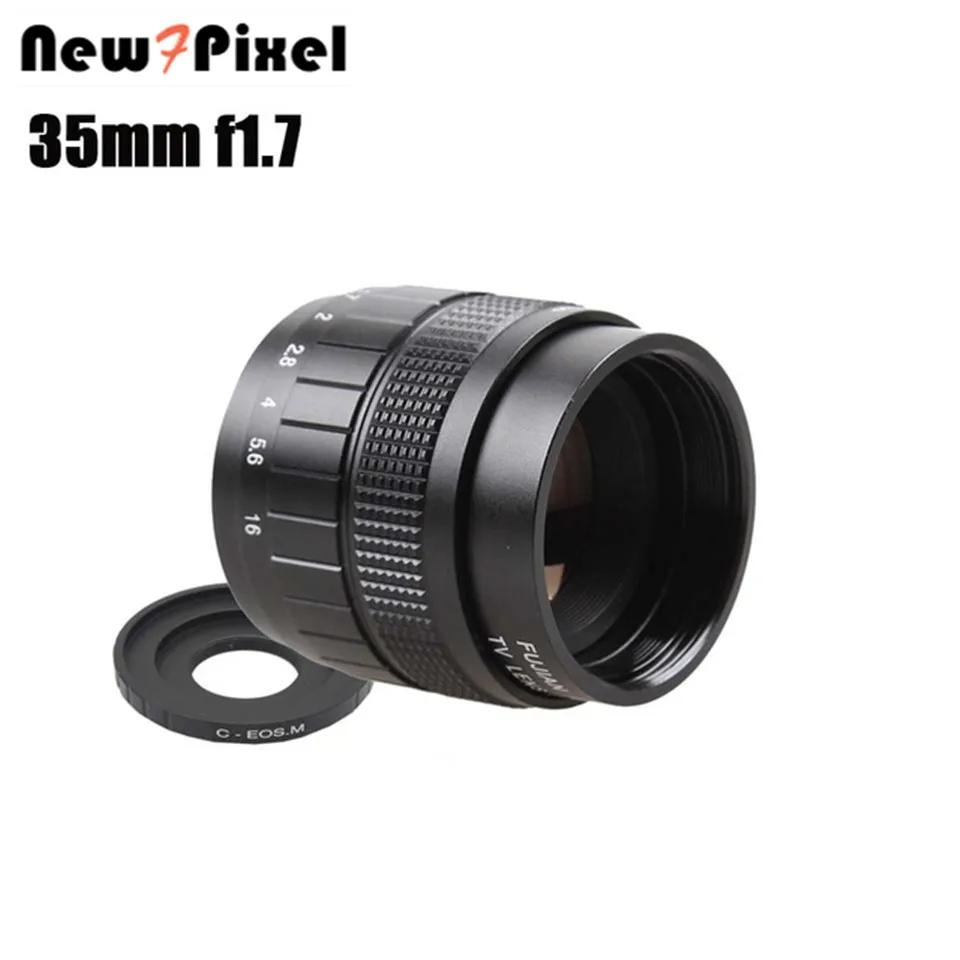 Фуцзянь 35 мм F1.7 CCTV ТВ кино объектив + C крепление макрокольцо для Canon M M2 M3 M5 M6 M10