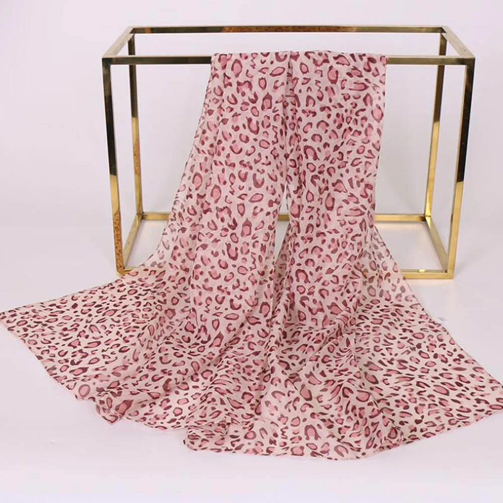 Длинные дизайнерские леопардовые шарфы для женщин женские весенне-Летние