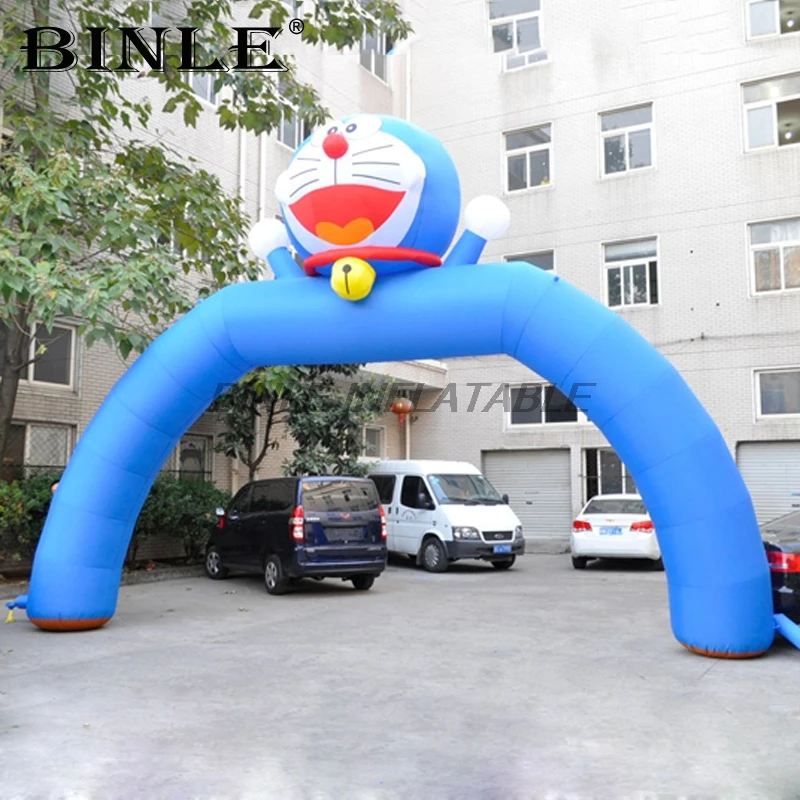 Являются элементами декора надувные doraemon арки мероприятий на свежем воздухе